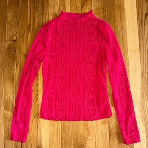 Red Long Sleeve Top